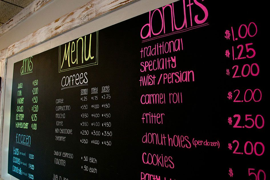 Bearscat Bakehouse menu