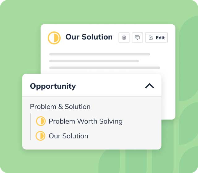 Graphic of LivePlan plan content