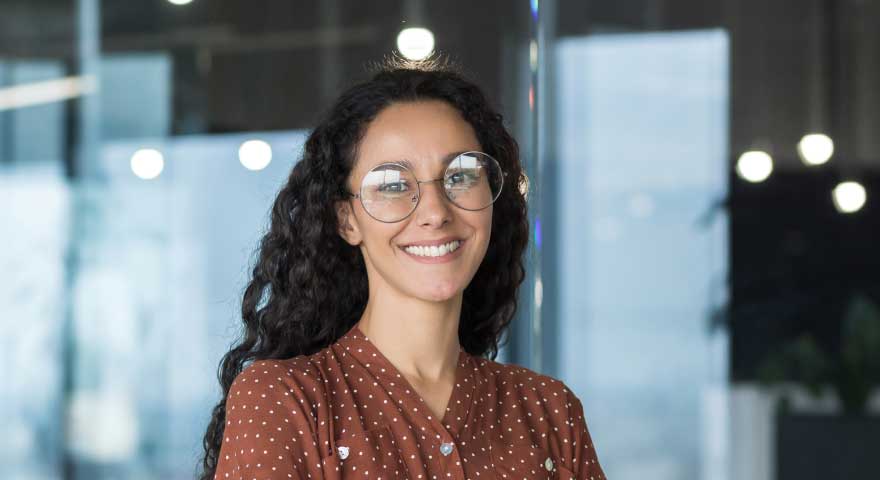 headshot of woman smiling