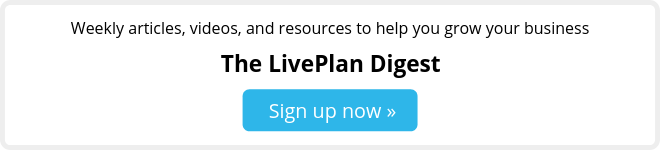 Sign up for email alerts from the LivePlan Blog