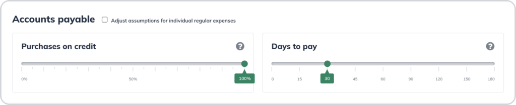 Accounts payable liveplan manual adjustment 1024x209