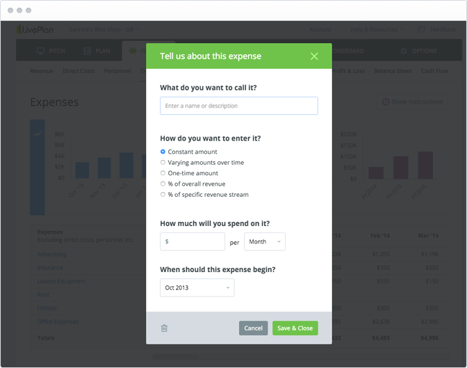 easy financial forecasting