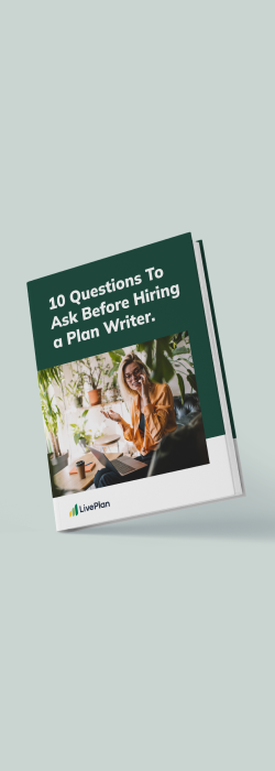 Cover of 10 questions to ask before hiring a plan writer ebook