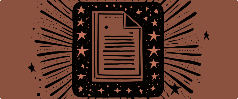 An illustration of a Word Document icon, representing the creation of a formatted business plan.